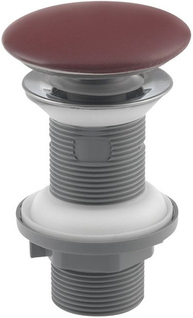 Korek umywalkowy, ceramiczny Isvea Italy 38TP0169I  bez przelewu, maroon red mat