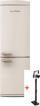 Lodówka wolnostojąca retro Vestfrost VR-FB373-2E2BG + odkurzacz VF-VM4001WB AQUA