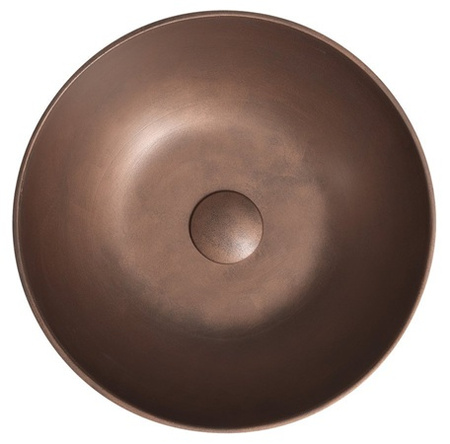 Umywalka betonowa, nablatowa Sapho Formigo FG320 miedziany mat