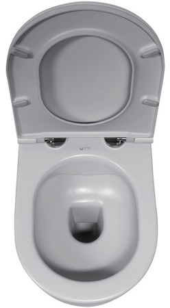 Miska wisząca WC Isvea Italy Infinity 10NF02004-2V rimless, 36,5x53cm, szary