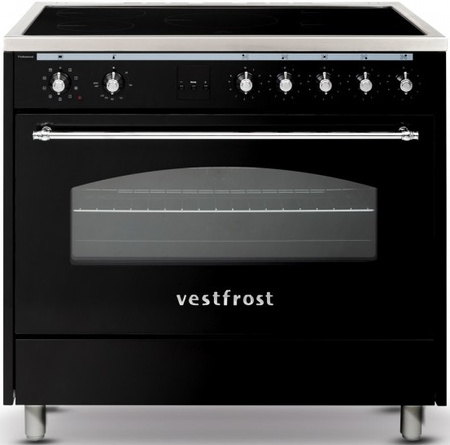 Zestaw Vestfrost: okap przyścienny VE-90RSABK + kuchnia elektryczna VC-993WNPIBK