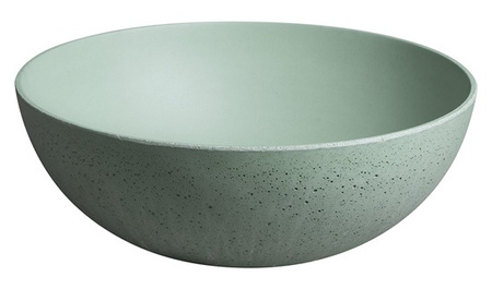 Umywalka betonowa, nablatowa Sapho Formigo FG323 zielony mat