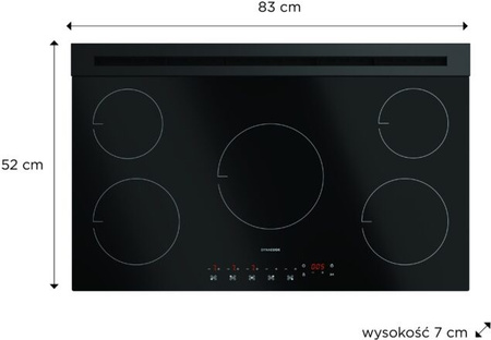 Płyta gazowa Dynaxo DynaCook X5 Classic propan/butan G30, propan G31 - 37 mbar