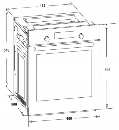 Zestaw Berg 45cm: płyta indukcyjna BRGI405N + piekarnik elektryczny BGOV45