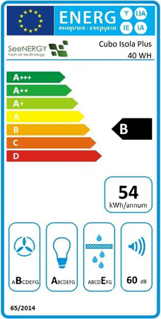 Okap wyspowy Seenergy Cubo Isola Plus 40 White