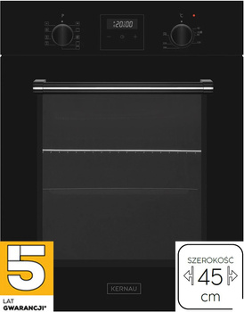 Piekarnik elektryczny do zabudowy 45cm. Kernau KBO0946PTB