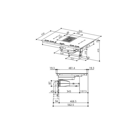 Płyta indukcyjna z okapem Faber Galileo BK NG 83 340.0594.624