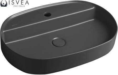 Umywalka ceramiczna nablatowa Isvea Italy Infinity 10NF65060-2C antarcyt
