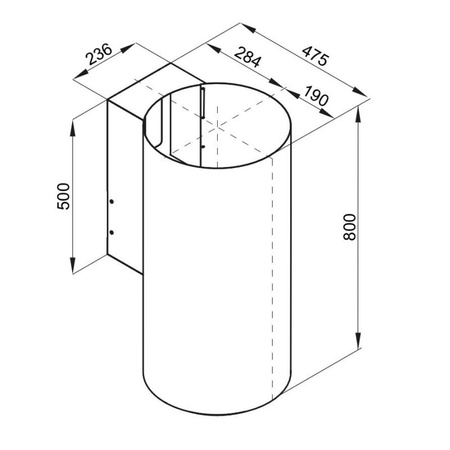 Okap kominowy / przyścienny Lanilia Newelio 39.1 White