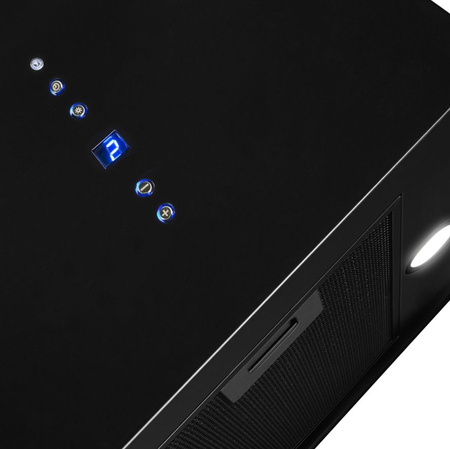 Okap wyspowy Toflesz Sandy Isla 40 czarny mat 850m3/h