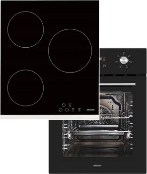 Zestaw 45cm MPM: płyta vitoceramiczna MPM-45-VCB-21 + piekarnik elektryczny MPM-45-BO-22