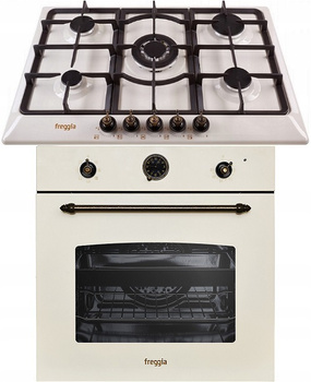Zestaw retro Freggia: płyta gazowa HR750VGTCH + piekarnik elektryczny OERD67CH