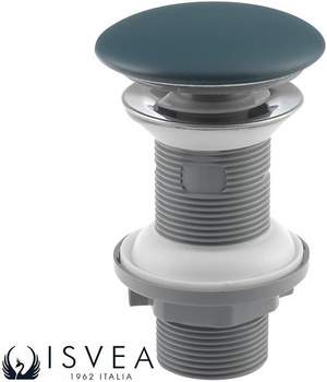 Korek umywalkowy, ceramiczny Isvea Italy 38TP0181I bez przelewu, petrol mat