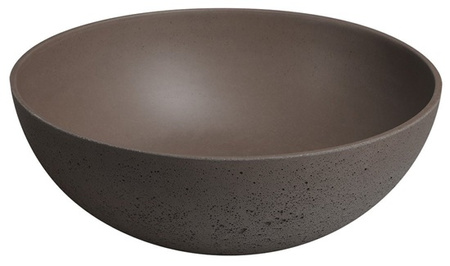 Umywalka betonowa, nablatowa Sapho Formigo FG315 ciemnobrązowy mat