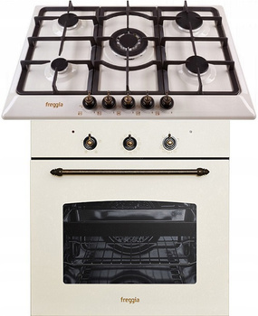 Zestaw retro Freggia: płyta gazowa HR750VGTCH + piekarnik gazowy OMRB66CH