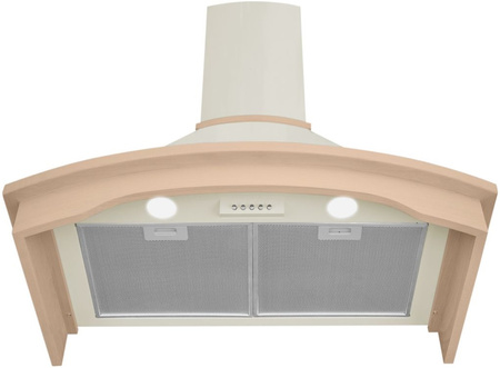 Okap przyścienny / kominowy Toflesz Rustical Rodeo 90 ecru 500m3/h