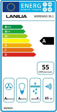 Okap kominowy / przyścienny Lanilia Wereniso 39.1 Wine Copper