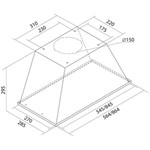 Okap podszafkowy / do zabudowy Toflesz Linea Glass Gest 90 czarny 850m3/h + pilot