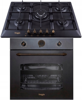 Zestaw retro Freggia: płyta gazowa HR750VGTAN + piekarnik elektryczny OERD67AN