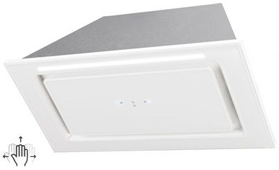 Okap podszafkowy / do zabudowy Toflesz Linea Glass Gest 90 biały 850m3/h