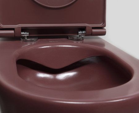 Zestaw Isvea Italy Infinity: Miska wisząca WC + deska WC maroon red mat