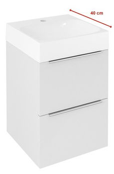 Szafka umywalkowa Sapho Emona EM040-3030 39,4x55x39cm, biały połysk