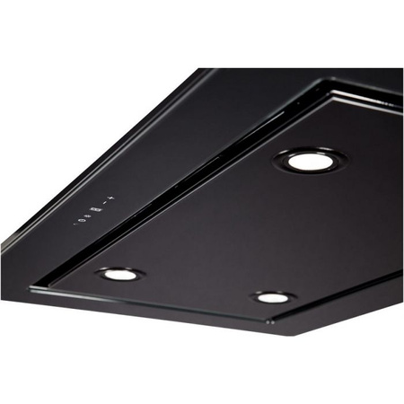 Okap sufitowy Toflesz Luxor Glass 120 czarny 850m3/h turbina zewnętrzna