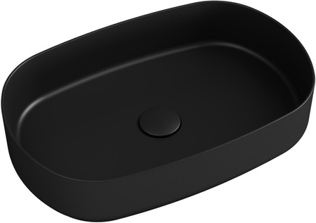 Umywalka ceramiczna nablatowa Isvea Italy Infinity 10NF65055-2N czarny mat
