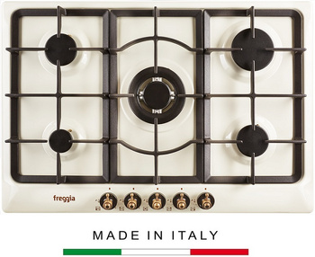 Płyta gazowa do zabudowy retro 75cm. Freggia HR750VGTCH szampański