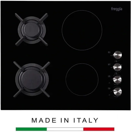 Płyta gazowo-elektryczna do zabudowy 60cm. Freggia HC622VGB czarny