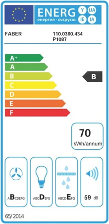 Okap sufitowy Faber Heaven Glass 2.0 WH 90 RB 110.0360.434 - bez silnika