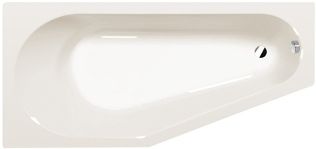 Wanna asymetryczna Polysan Tigra L 90111.40, 170x80x46cm, lewa, beżowy