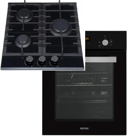 Zestaw 45cm MPM: płyta gazowa MPM-45-GMH-16 + piekarnik elektryczny MPM-45-BO-20