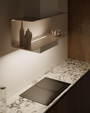 Okap kominowy / przyścienny Nortberg C-Shelf 60 White-Kashmir 850m3/h BLDC