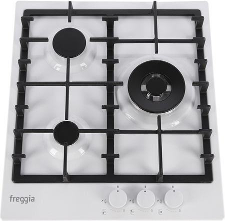 Zestaw 45cm. Freggia: płyta gazowa HH430VGTW + piekarnik elektryczny OESF45W