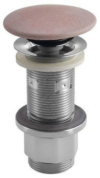 Korek umywalkowy Sapho FG921 5/4'', klik-klak, różowy mat