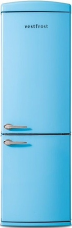 Lodówka wolnostojąca retro Vestfrost VR-FB373-2E1BU + odkurzacz VF-VM4001WB AQUA
