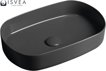 Umywalka ceramiczna nablatowa Isvea Italy Infinity 10NF65055-2C antracyt