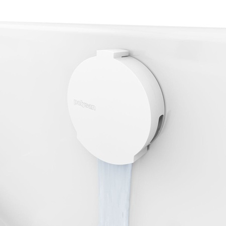 Zestaw odpływowy z napełnieniem i korkiem aut. Polysan 71851.10, korek 72mm, biały