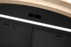 Okap przyścienny / kominowy Nortberg Rustic Gesture Control 60 czarny mat 850m3/h