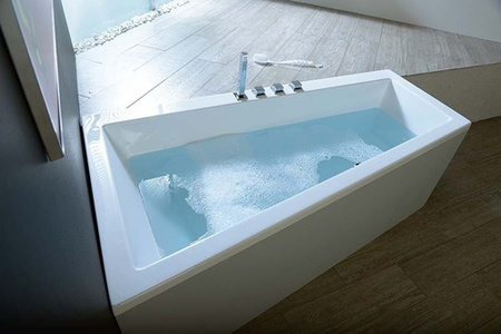 Wanna asymetryczna Polysan Andra L 81521.30, 160x90x45cm, lewa, szary