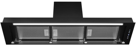 Okap podszafkowy / do zabudowy Toflesz Lumino 90 czarny 850m3/h