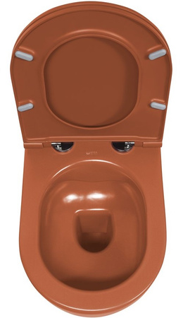 Zestaw Isvea Italy Infinity: Miska wisząca WC + deska WC terracotta