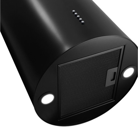 Okap wyspowy Toflesz Baltic Plus Isla 40 czarny mat 500m3/h