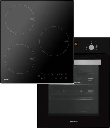 Zestaw 45cm MPM: płyta indukcyjna MPM-45-IM-14 + piekarnik eletryczny MPM-45-BO-20