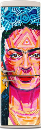 Lodówka wolnostojąca retro Vestfrost VR-FB373-2E2BG Art Collection Frida Kahlo + odkurzacz VF-VM4001WB AQUA