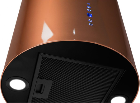 Okap wyspowy Toflesz Baltic Isla miedziany 850m3/h