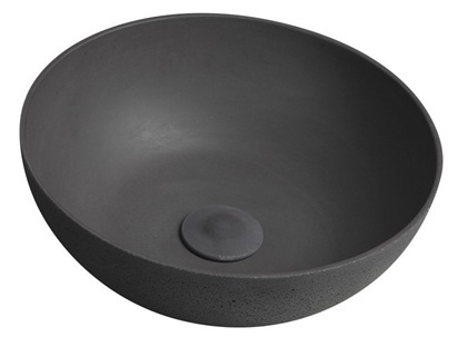 Umywalka betonowa, nablatowa Sapho Formigo FG316 antracytowy mat