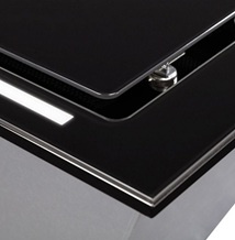 Okap podszafkowy / do zabudowy Toflesz Linea Glass Gest 90 czarny 850m3/h + pilot