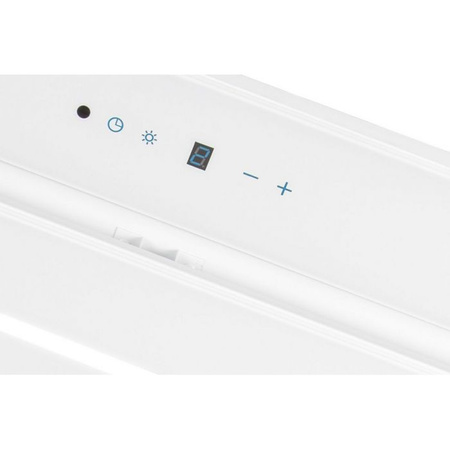 Okap sufitowy Toflesz Luxor Glass 96 biały 850m3/h turbina zewnętrzna